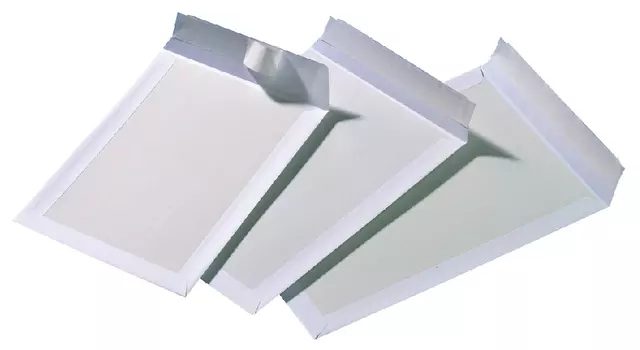 Een Envelop Quantore bordrug EC4 240x340mm zelfkl. wit 100stuks koop je bij De Joma BV