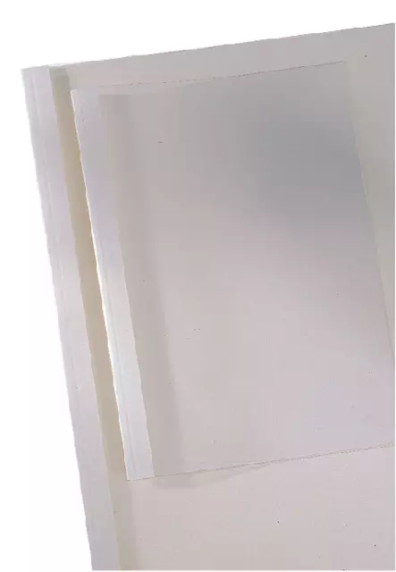 Een Thermische omslag GBC A4 4mm transparant/wit koop je bij All Office Kuipers BV