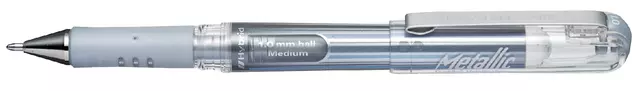 Een Gelschrijver Pentel K230M medium metallic zilver koop je bij Supply Mij