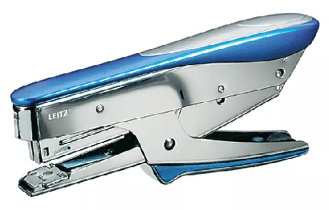 Een Niettang Leitz bovenlaadmodel P2 15 vel blauw koop je bij De Joma BV