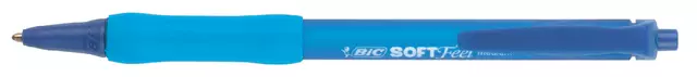 Een Balpen Bic soft feel clic Grip blauw medium blister à 15 stuks koop je bij De Joma BV