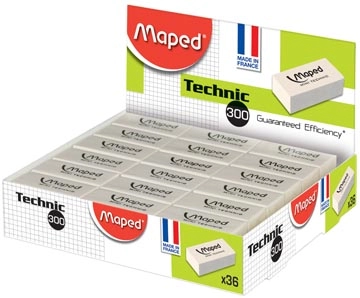 Een Maped gum Technic 300 verpakt onder cellofaan, in een doos koop je bij Muys Kantoor & Kado