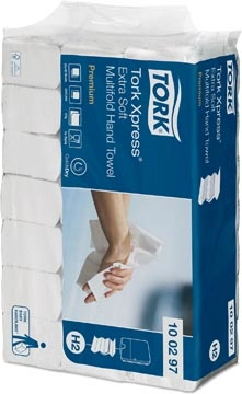 Een Tork Premium Xpress® extra zachte handdoek XL, multifold, 2-laags, systeem H2, wit koop je bij Muys Kantoor & Kado