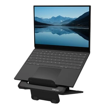 Een Fellowes Breyta laptopstandaard, zwart koop je bij Muys Kantoor & Kado