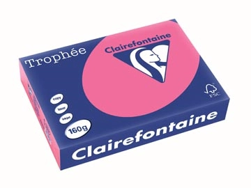 Een Clairefontaine Trophée Intens, gekleurd papier, A4, 160 g, 250 vel, fuchsia koop je bij Muys Kantoor & Kado