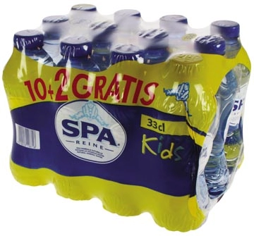 Een Spa Reine water, fles van 33 cl, pak van 24 stuks koop je bij Muys Kantoor & Kado