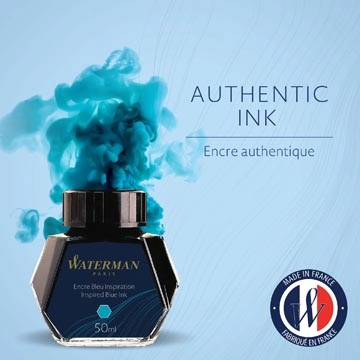 Een Waterman vulpeninkt 50 ml, blauw (Inspired) koop je bij Muys Kantoor & Kado