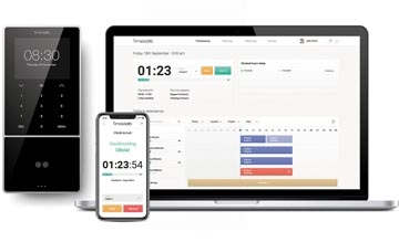 Een Safescan TimeMoto TM-838 SC tijdsregistratiesysteem met MIFARE, RFID en gezichtsherkenning koop je bij Muys Kantoor & Kado