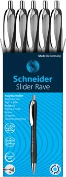 Een Schneider Balpen Slider Rave XB wit/zwart koop je bij Muys Kantoor & Kado