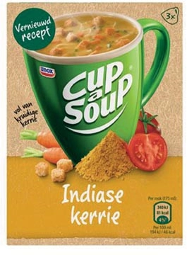 Een Cup-a-Soup Indiase kerrie, pak van 21 zakjes koop je bij Muys Kantoor & Kado