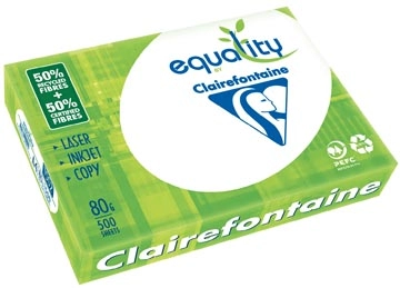 Een Clairefontaine Equality printpapier ft A4, 80 g, pak van 500 vel koop je bij Muys Kantoor & Kado