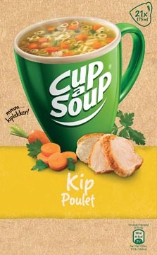 Een Cup-a-Soup kip, pak van 21 zakjes koop je bij Muys Kantoor & Kado