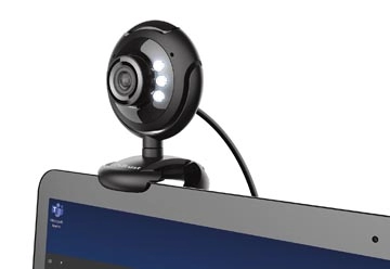 Een Trust Spotlight Pro webcam, met ingebouwde microfoon en ledlampjes koop je bij Muys Kantoor & Kado