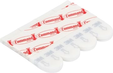 Een Command posterstrip, small, draagvermogen 225 gram, wit, blister van 12 stuks koop je bij Muys Kantoor & Kado