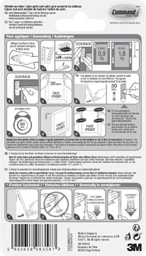 Een Command fotolijststrip, small, draagvermogen 1,8 kg, zwart, blister van 8 stuks koop je bij Muys Kantoor & Kado
