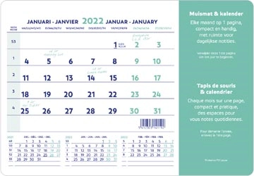 Een Brepols muismatkalender, ft 23X18 cm, Nederlands-Frans, 2025 koop je bij Muys Kantoor & Kado