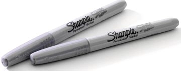 Een Sharpie permanente marker metallic, fijne punt, zilver koop je bij Muys Kantoor & Kado