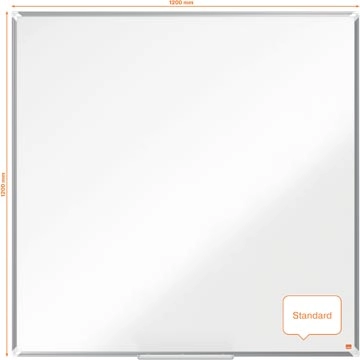 Een Nobo Premium Plus whiteboard, gelakt staal, magnetisch, 120 x 120 cm koop je bij Muys Kantoor & Kado