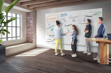 Een Nobo Infinity randloos whiteboard, staal, magnetisch, 90 x 120 cm koop je bij Muys Kantoor & Kado