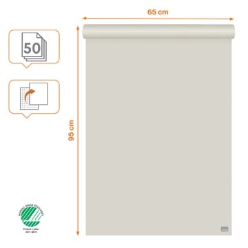 Een Nobo flipchartpapier standaard, ft 65 x 95 cm, blanco/geruit, rol van 50 vel koop je bij Muys Kantoor & Kado