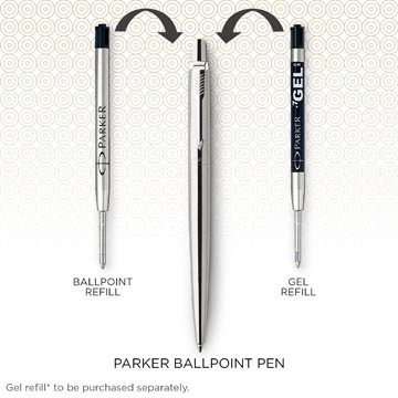 Een Parker Jotter balpen Stainless Steel CT, op blister koop je bij Muys Kantoor & Kado