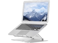 Een Desq telescopische laptopstandaard voor laptops tot 17 inch, zilver koop je bij Muys Kantoor & Kado