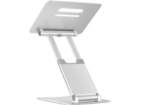 Een Desq telescopische laptopstandaard voor laptops tot 17 inch, zilver koop je bij Muys Kantoor & Kado