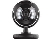 Een Trust Spotlight Pro webcam, met ingebouwde microfoon en ledlampjes koop je bij Muys Kantoor & Kado