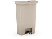 Een Rubbermaid Slim Jim Step-On-container Front Step, beige, 50 l koop je bij Muys Kantoor & Kado