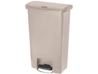 Een Rubbermaid Slim Jim Step-On-container Front Step, beige, 50 l koop je bij Muys Kantoor & Kado