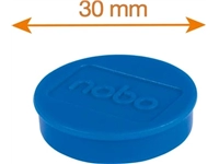 Een Nobo magneten, 30 mm, blauw, blister van 4 stuks koop je bij Muys Kantoor & Kado