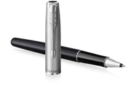 Een Parker roller Sonnet Essential, fijn, in giftbox, Black CT (zwart) koop je bij Muys Kantoor & Kado