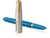 Een Parker 51 Premium vulpen fijn, turkoois GT koop je bij Muys Kantoor & Kado