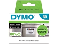 Een Dymo etiketten LabelWriter ft 70 x 54 mm, voor voedingsindustrie, wit, 400 etiketten koop je bij Muys Kantoor & Kado