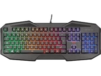 Een Trust GXT 1180RW 4-in-1 Gaming Set met headset, toetsenbord (qwerty), muis en muismat koop je bij Muys Kantoor & Kado