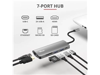 Een Trust Dalyx 7-in-1 USB-C Multiport Adapter koop je bij Muys Kantoor & Kado