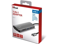 Een Trust Dalyx 7-in-1 USB-C Multiport Adapter koop je bij Muys Kantoor & Kado