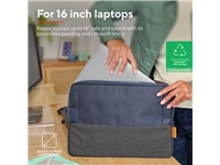 Een Trust laptop sleeve voor 16 inch laptops, blauw koop je bij Muys Kantoor & Kado