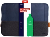 Een Trust laptop sleeve voor 16 inch laptops, blauw koop je bij Muys Kantoor & Kado