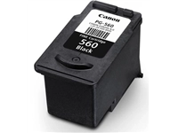 Een Canon inktcartridge PG-560, 180 pagina's, OEM 3713C001, zwart koop je bij Muys Kantoor & Kado