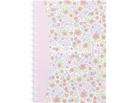 Een Oxford Floral softcover spiraalschrift, ft A6, 50 vel, geruit 5 mm, 4 geassorteerde designs koop je bij Muys Kantoor & Kado