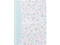 Een Oxford Floral softcover spiraalschrift, ft A6, 50 vel, geruit 5 mm, 4 geassorteerde designs koop je bij Muys Kantoor & Kado