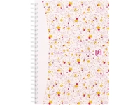 Een Oxford Floral hardcover spiraalschrift, ft A5, 60 vel, geruit 5 mm, 4 geassorteerde designs koop je bij Muys Kantoor & Kado