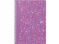 Een Oxford Floral hardcover spiraalschrift, ft A5, 60 vel, geruit 5 mm, 4 geassorteerde designs koop je bij Muys Kantoor & Kado