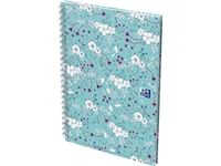 Een Oxford Floral hardcover spiraalschrift, ft B5, 60 vel, geruit 5 mm, 3 geassorteerde designs koop je bij Muys Kantoor & Kado