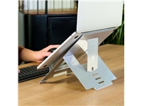 Een R-Go Riser Flexibel laptopstandaard, zilver koop je bij Muys Kantoor & Kado