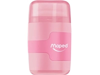 Een Maped potloodslijper + gom Connect Soft Touch, pastelkleur, op blister koop je bij Muys Kantoor & Kado