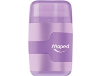 Een Maped potloodslijper + gom Connect Soft Touch, pastelkleur, op blister koop je bij Muys Kantoor & Kado