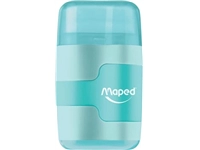 Een Maped potloodslijper + gom Connect Soft Touch, pastelkleur, op blister koop je bij Muys Kantoor & Kado