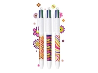 Een Bic Colours Décor Limited Edition 4-kleurenbalpen, medium, klassieke inktkleuren koop je bij Muys Kantoor & Kado